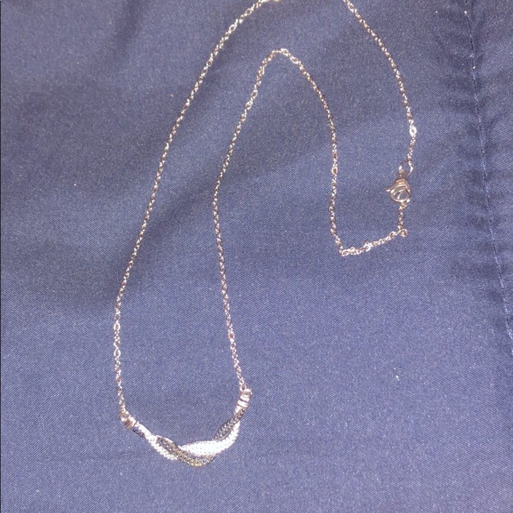 Blue and diamond Sapphire necklace